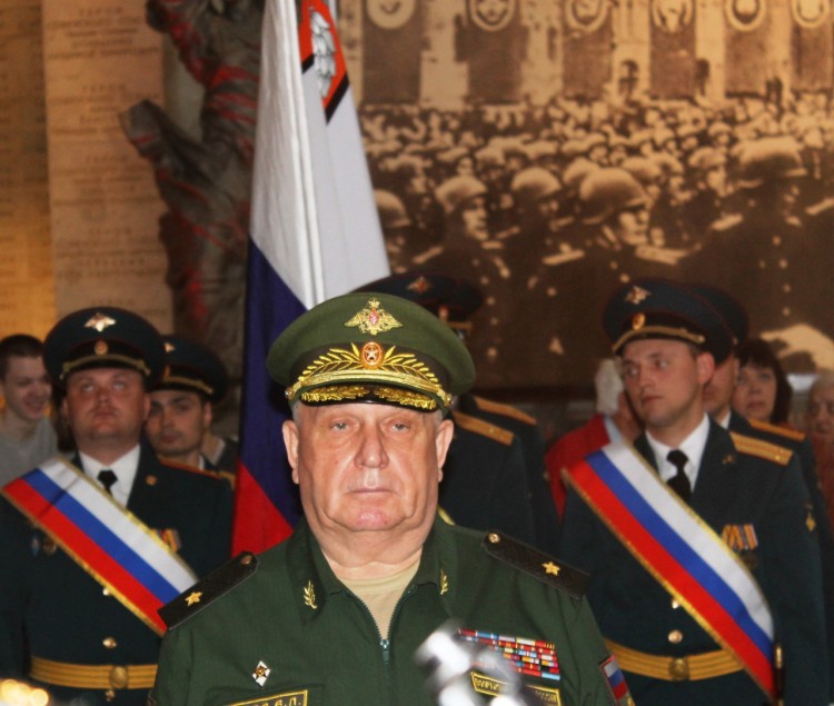 генерал-майор ветеринарной службы Виталий Петрович Ветров в музее Вооруженных сил РФ