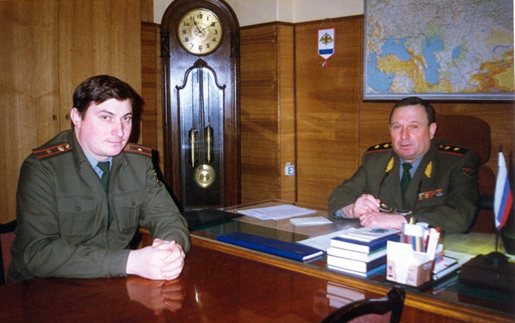 генерал-майор ветеринарной службы В.П. Ветров. майор Ю.И. Барсуков